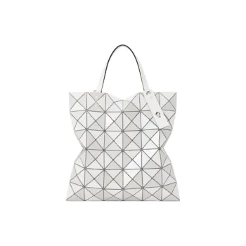 ISSEY MIYAKE Polyvinyl Chloride Resin One Shoulder Handbag Women's White