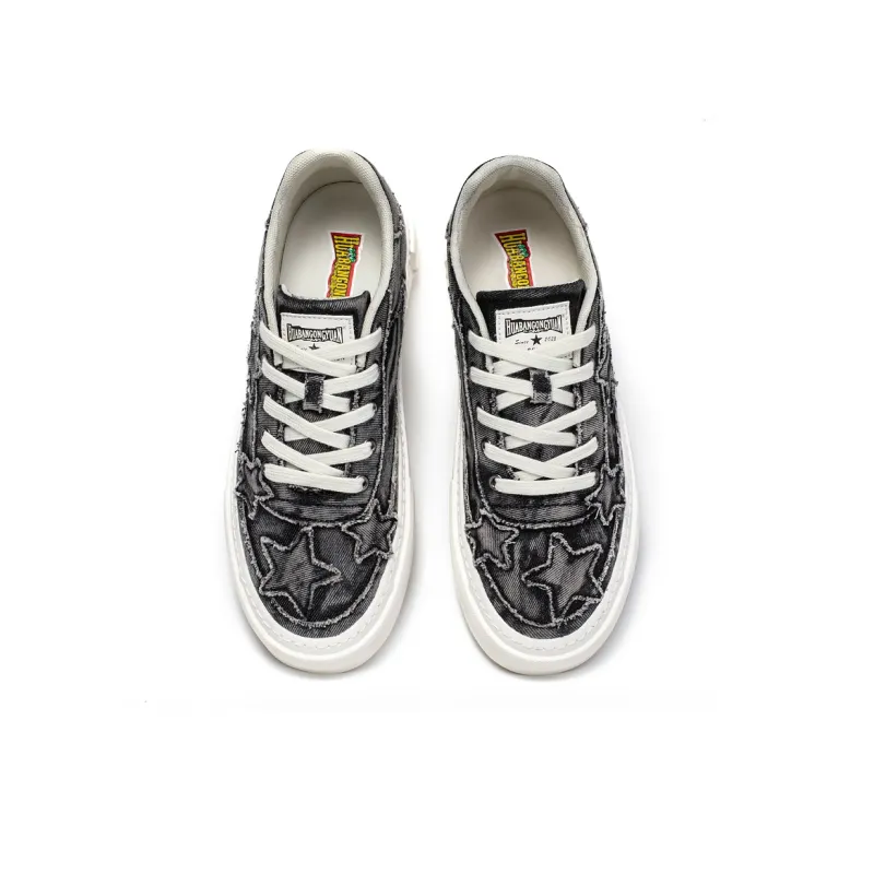 Skate Park Anti-Slip And Wear-Resistant Height Increasing Low-Top Skateboard Shoes Men's-16