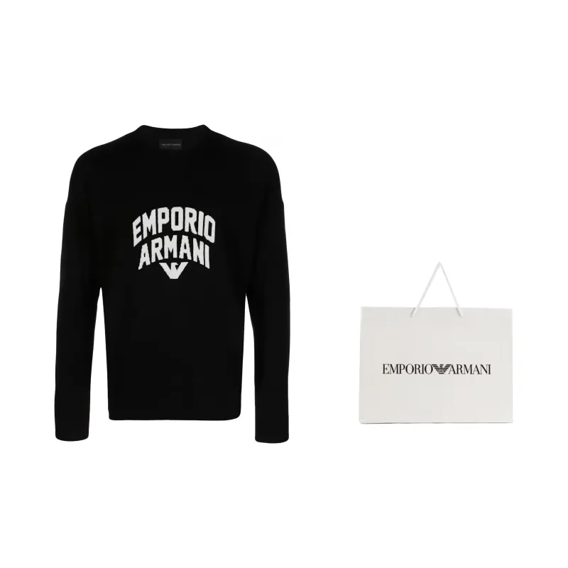 EMPORIO ARMANI Sweaters Men Black-1