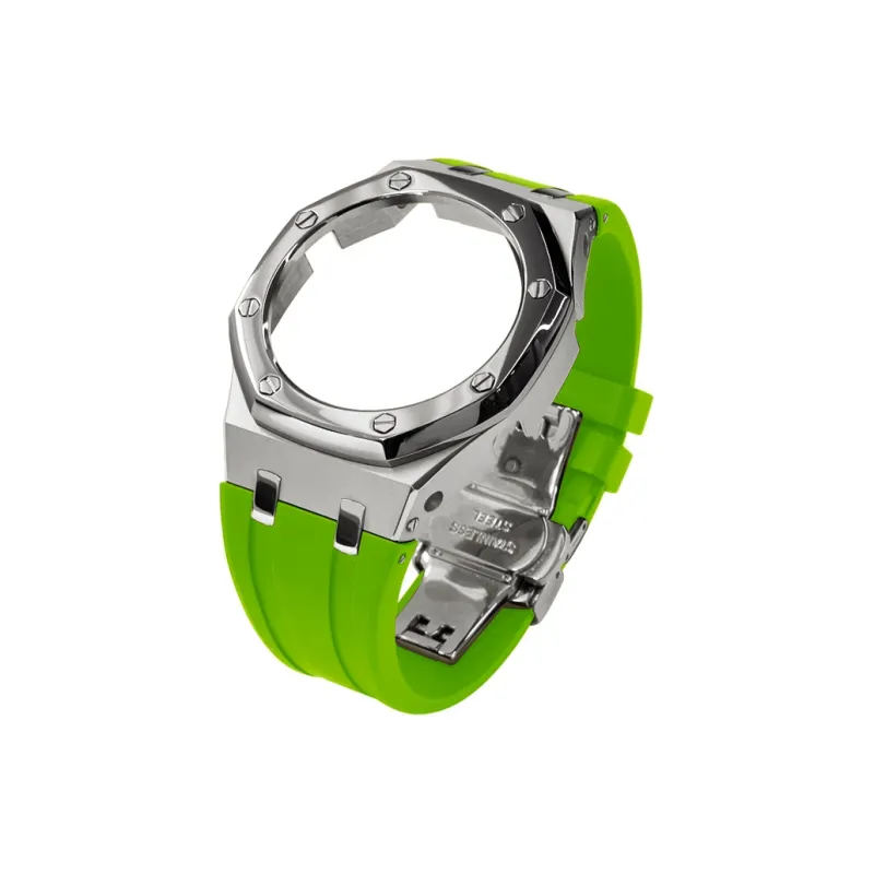 Keppot Compatible With Farmhouse Oak GA 2100 GA 2110 GA B2100 Modified Metal Strap Watch Case Unisex-9