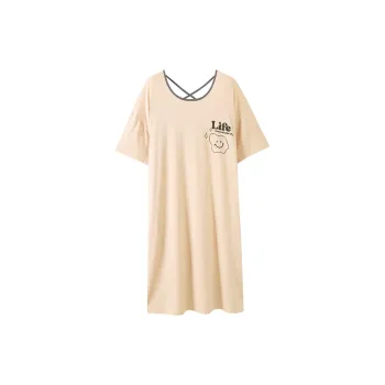 The Story Of The Flower Season Nightgown Women's Champagne