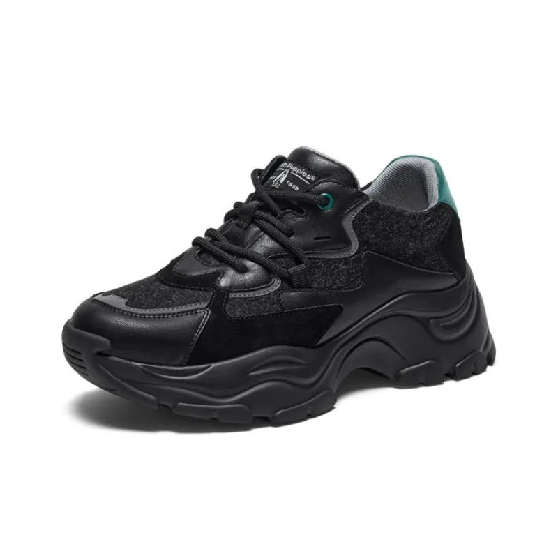 Hush Puppies Height Increasing Breathable Low-Top Chunky Sneakers Women's-0