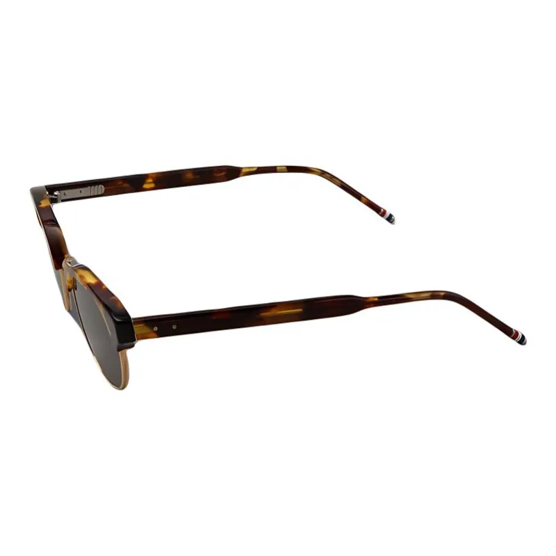 THOM BROWNE Tortoiseshell Round frame Sunglasses-0