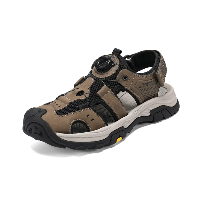 G.N.SHIJIA River Trekking Shoes Men Black/Khaki-12