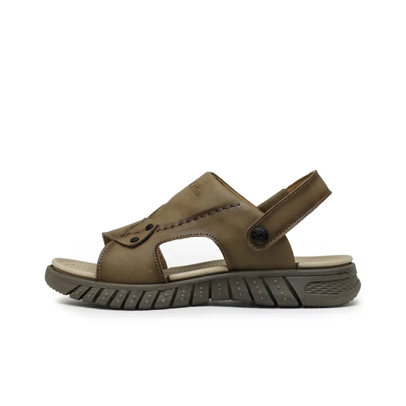 G.N.SHIJIA Beach Sandals Men Black/Khaki-7