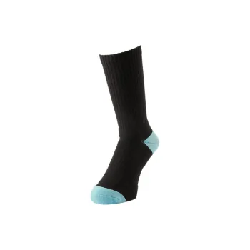 Asics Basketball Socks Unisex 1 Pack High Performance Black X Cyan