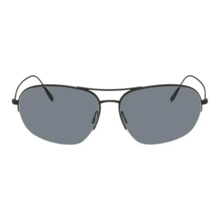 Oliver Peoples Metal Aviator Sunglasses Unisex Black-0
