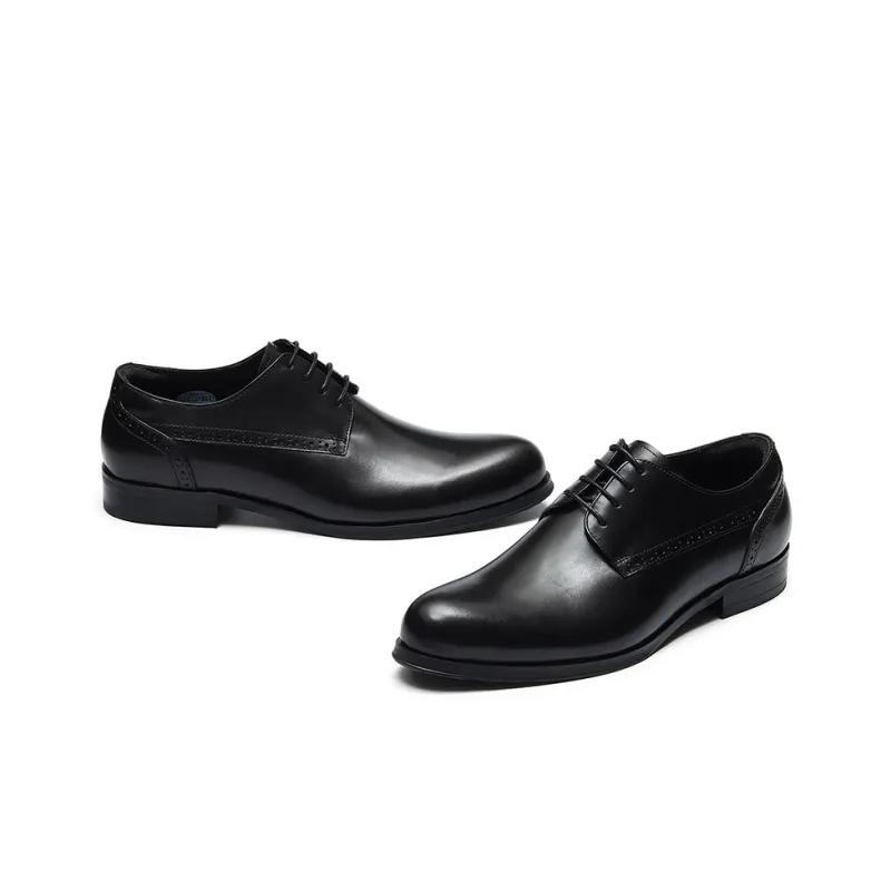 ASTON M.JAZZ Dress Shoes Men Low Top Black/Burgundy-3