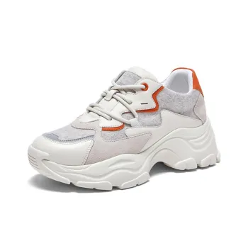 Hush Puppies Height Increasing Breathable Low-Top Chunky Sneakers Women's