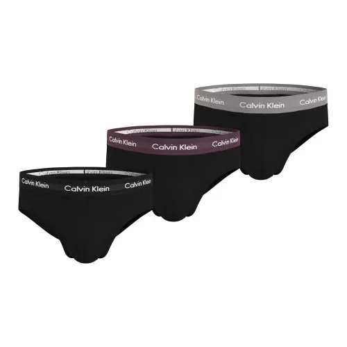 CK/Calvin Klein HIP BRIEF 3PK Underpants Europe Version Women's 3 Pack Black