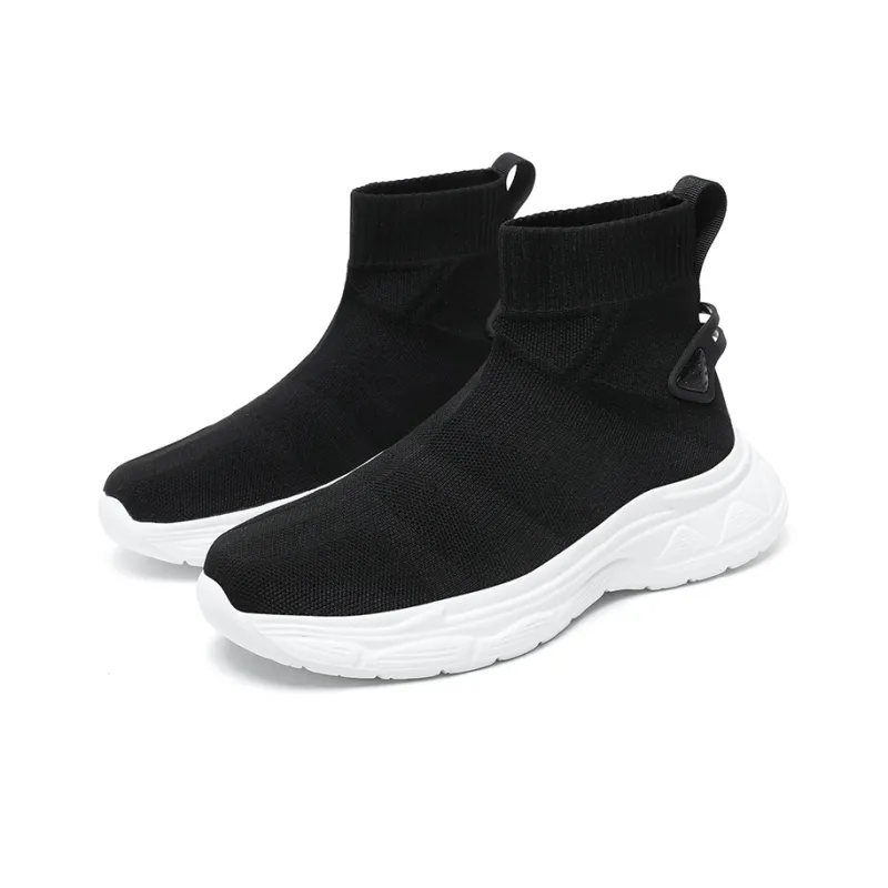 Black tailed Deer Cushioning, Slip Resistant, Breathable, Lightweight Coverage High Top Casual Shoes Unisex-9