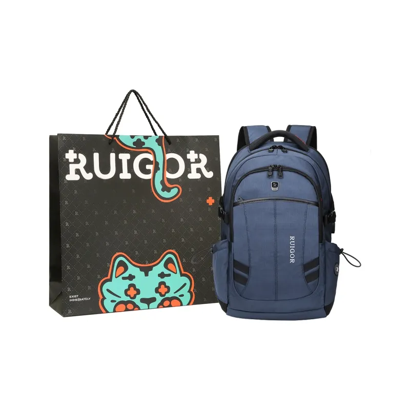 RUIGOR Oxford Laptop Backpack Regular Unisex Black-12