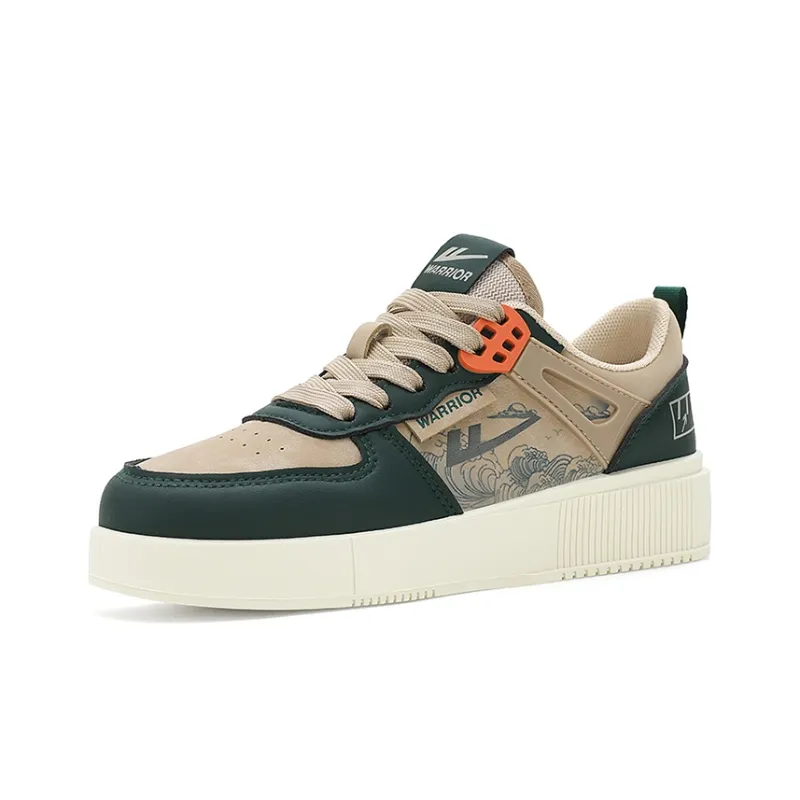 Warrior High Top Skateboard Shoes Men's Khaki Jasper-1
