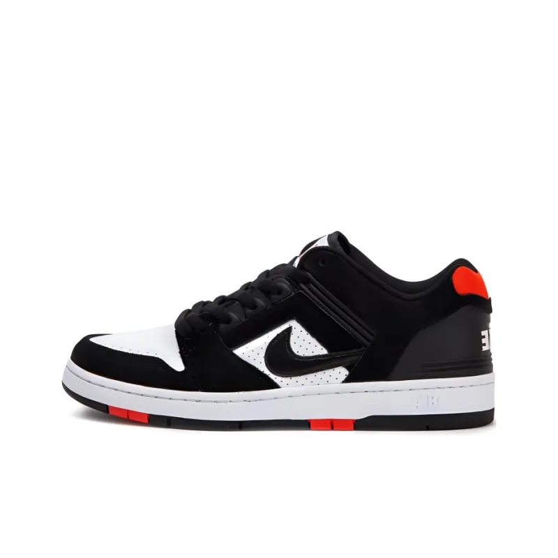 Nike Sb Air Force 2 Low Black White Habanero Red-0