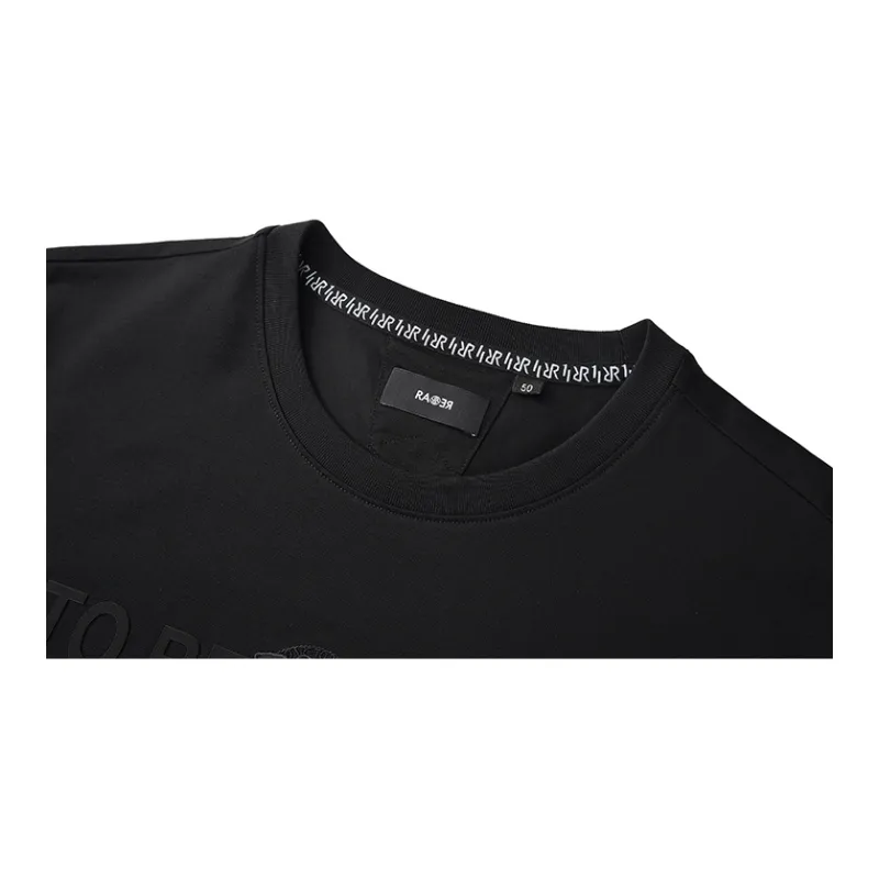 RARE Short Sleeved T Shirts Men's Black-3