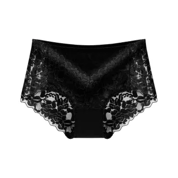 Flowers In Water Underpants Women's Black