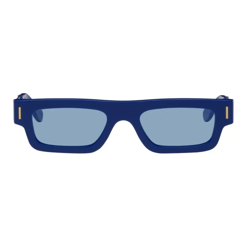 Retrosuperfuture Metal Acetate Rectangular Sunglasses Men's Blue-1