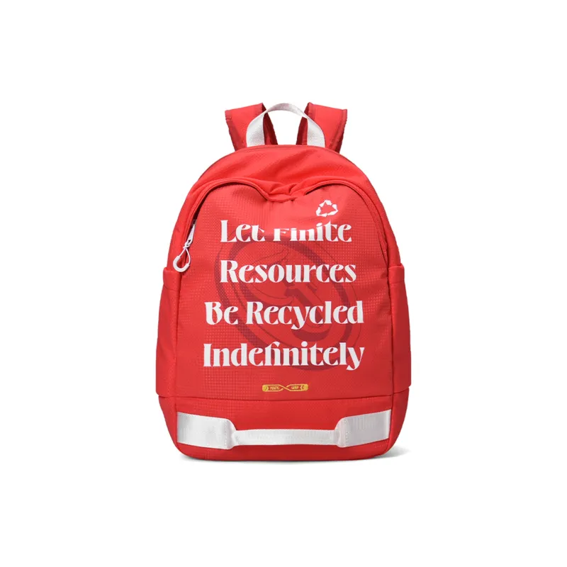 FINITE LOOP Recycled Material Backpack Unisex Ecru-12
