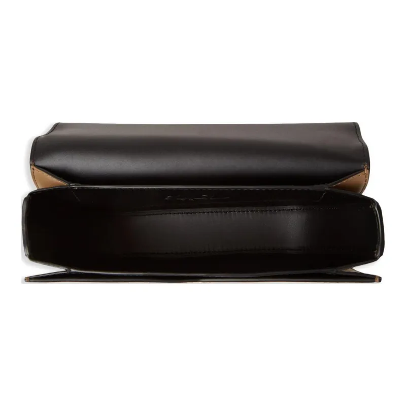 KARL LAGERFELD Calfskin Shoulder Bag Crossbody Bag Small Size Unisex Umber-2