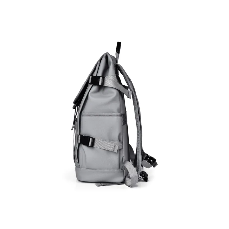 Venerable Brahma Durable Fabric Backpack Medium Size Men's Black/Gray/Blue-7