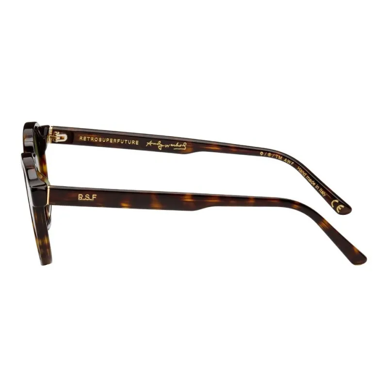 Retrosuperfuture Acetate Round Sunglasses Men's Tortoiseshell-2