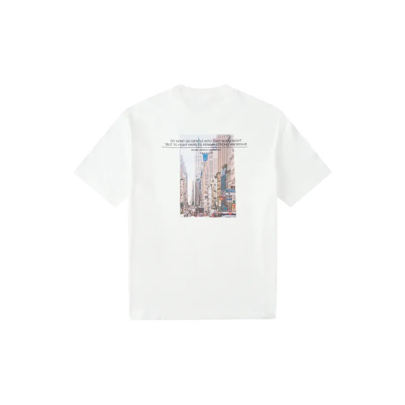 A.B.X T Shirts Men White-1
