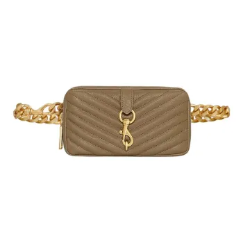 REBECCA MINKOFF Edie Leather Fanny Pack Unisex Brown