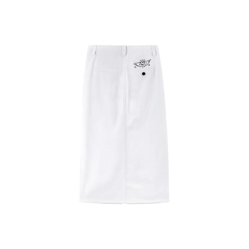 Miss Sixty Denim Long Skirt Women's Bleached-1