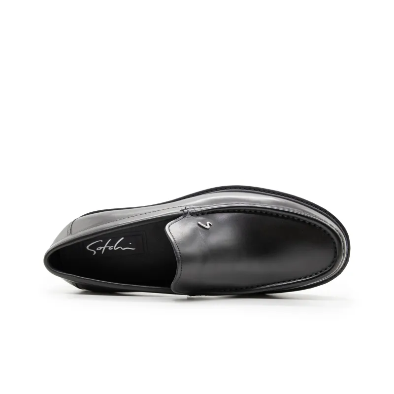 Satchi Dress Shoes Slip on Men's Black-3