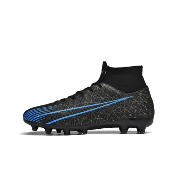 D&W FG Rubber Long Studs Artificial Ground Firm Ground Soft Ground Anti Slip Wear Resistant Soccer Shoes Unisex