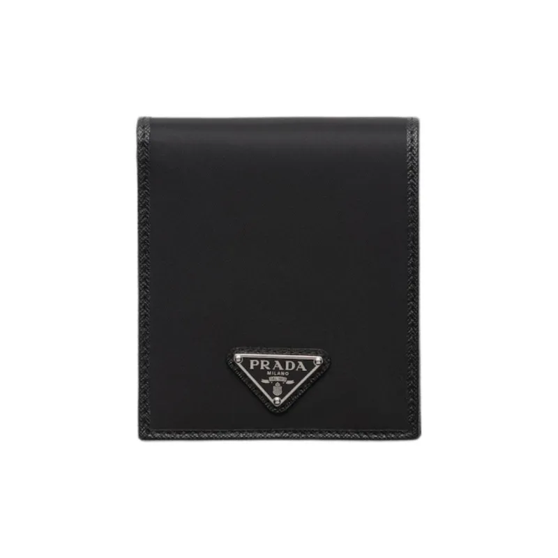 PRADA Recycled Nylon Wallet Men's Black-0