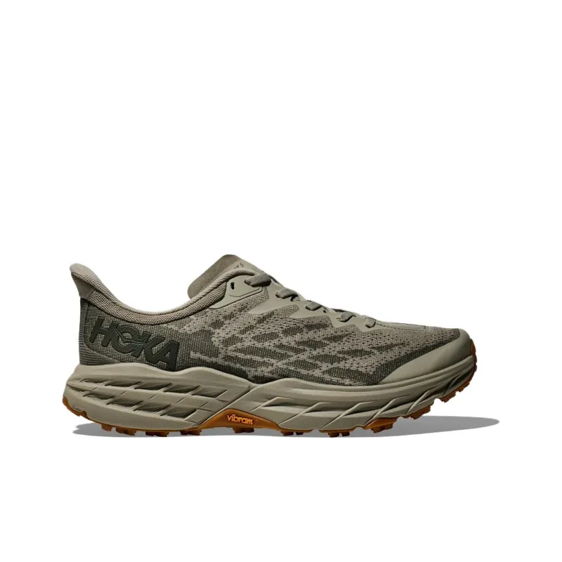 HOKA ONE ONE Speedgoat 5 Abrasion Resistant Breathable Low Top Casual Running Shoes Men's Green-1