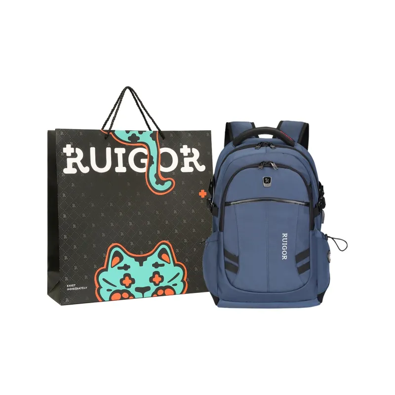 RUIGOR Oxford Laptop Backpack Regular Unisex Black-9