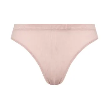 CK/Calvin Klein HIGH LEG BIKINI MID-RISE Underpants Europe Version Women's 1 Pack Pink