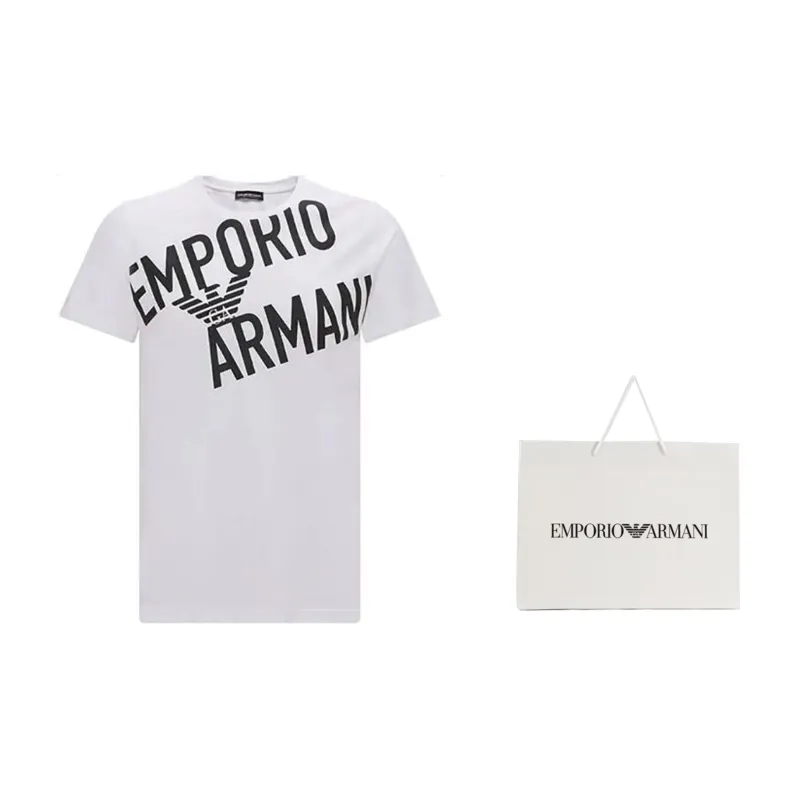 EMPORIO ARMANI SS23 T Shirt Men's White-2