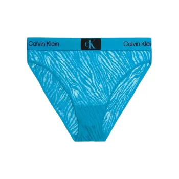 CK/Calvin Klein HIGH WAIST BIKINI Underpants Europe Version Women's 1 Pack Blue