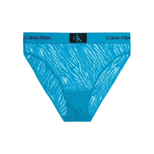 CK/Calvin Klein HIGH WAIST BIKINI Underpants Europe Version Women's 1 Pack Blue