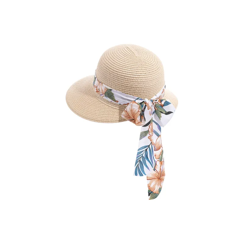 ZANC Straw Woven Sun Protection Hats Women's-10