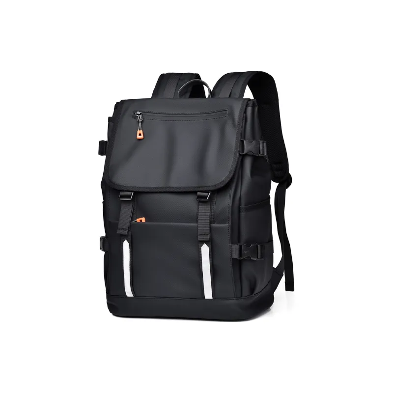 Venerable Brahma Durable Fabric Backpack Medium Size Men's Black/Gray/Blue-1