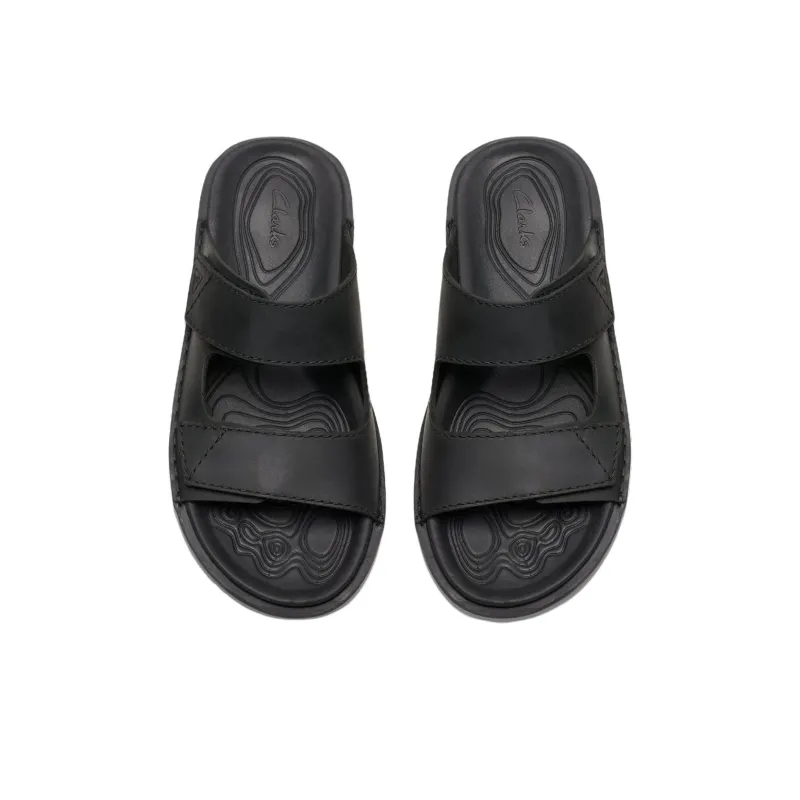 Clarks Slide Slippers Men's Black-3