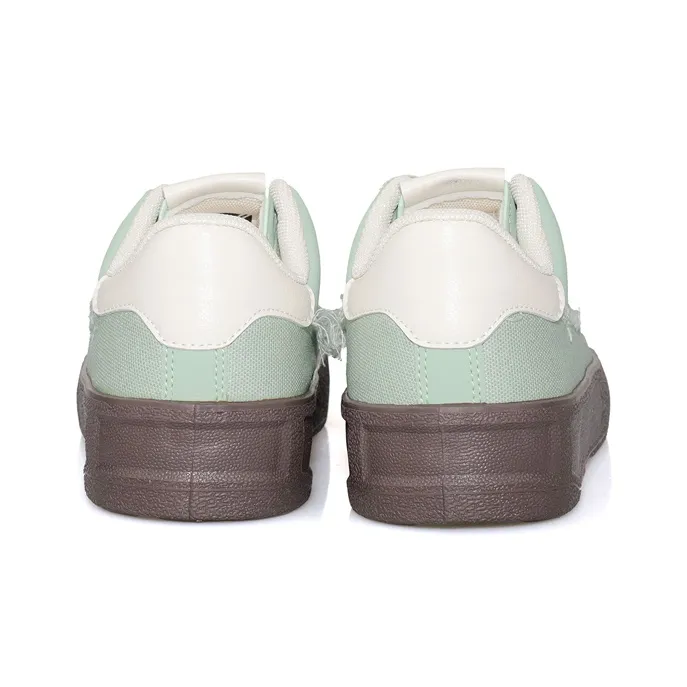 B10CROWN Lightweight And Breathable Low Top Skateboard Shoes Women's Mint Green-5