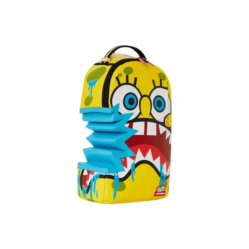 SPRAYGROUND Faux Leather Backpack Unisex Yellow-3