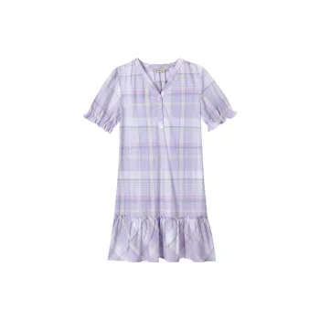 AUTUMNDEER Nightgown Women's Light Purple
