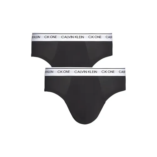 CK/Calvin Klein HIP BRIEF 2PK Underpants Europe Version Men's 2 Pack Black