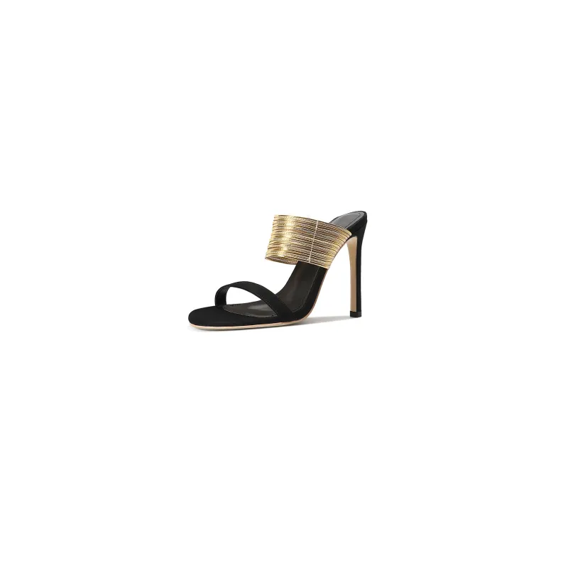 CASNSKU Slide Slippers Women's Gold-6