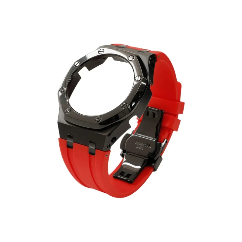 Keppot Compatible With Farmhouse Oak GA 2100 GA 2110 GA B2100 Modified Metal Strap Watch Case Unisex-19