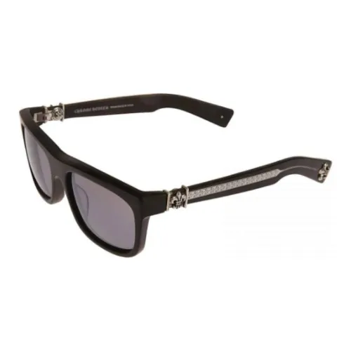 Chrome Hearts Irregular Shape Sunglasses Unisex Black