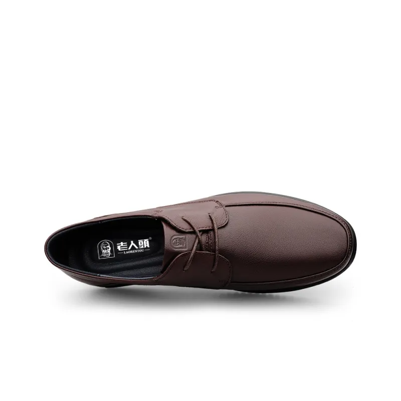 LAORENTOU Dress Shoes Men Low Top Black/Brown-7