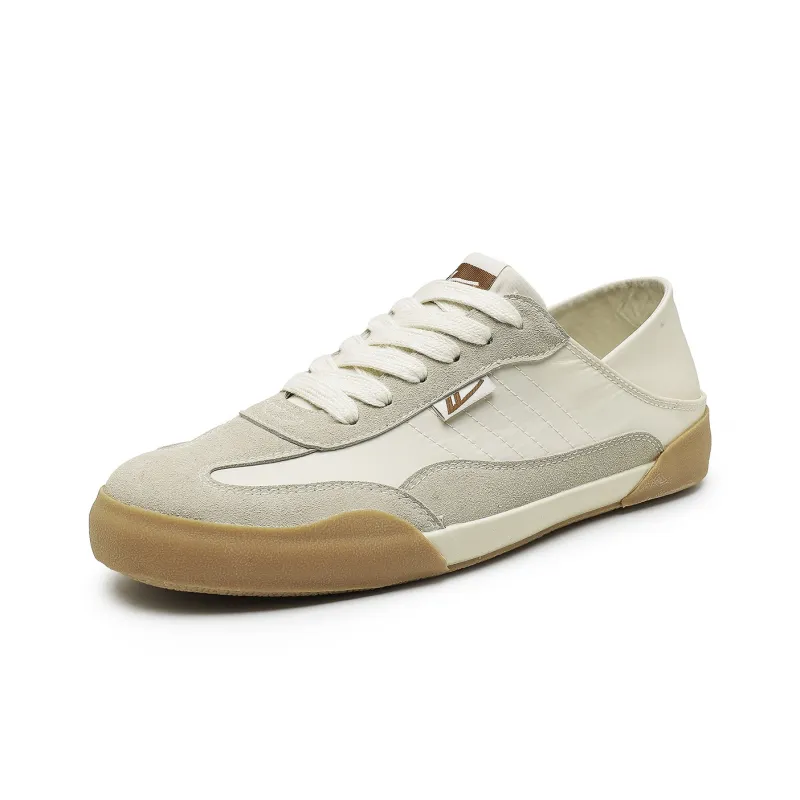 Warrior German Army Trainers Wear resistant Lightweight Breathable And Non slip. Low Top Canvas Shoes Unisex Apricot-2