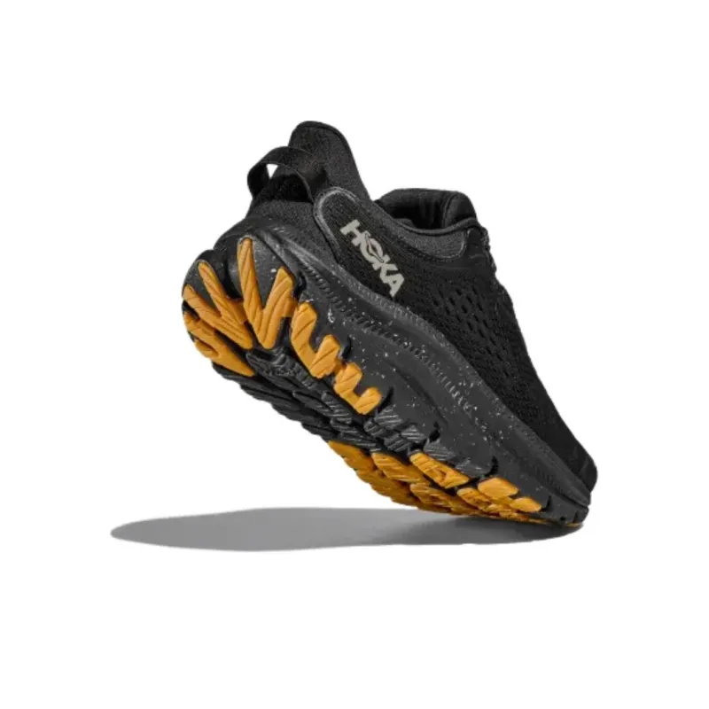 HOKA ONE ONE Cushioned Slip Resistant Low Top Casual Shoes Women's Black-6